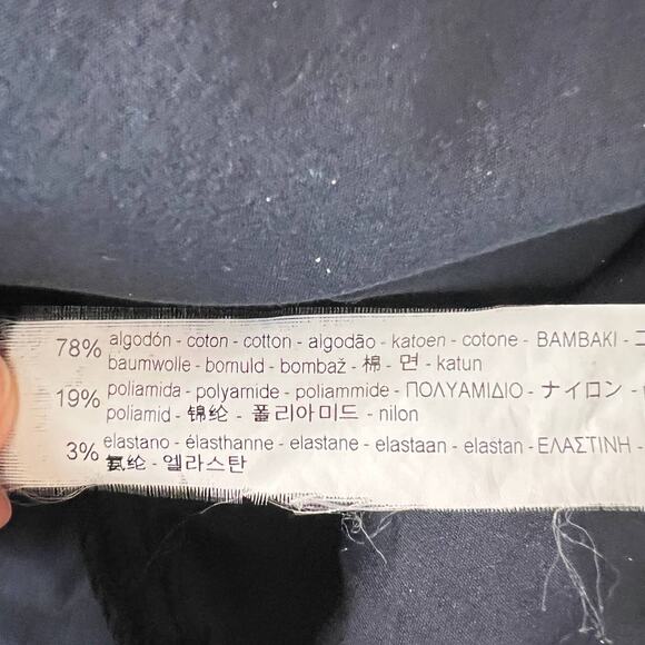 ZARA Off-Shoulder Boho Blue Shift Crochet Hem Dress Size S - Picture 9 of 11